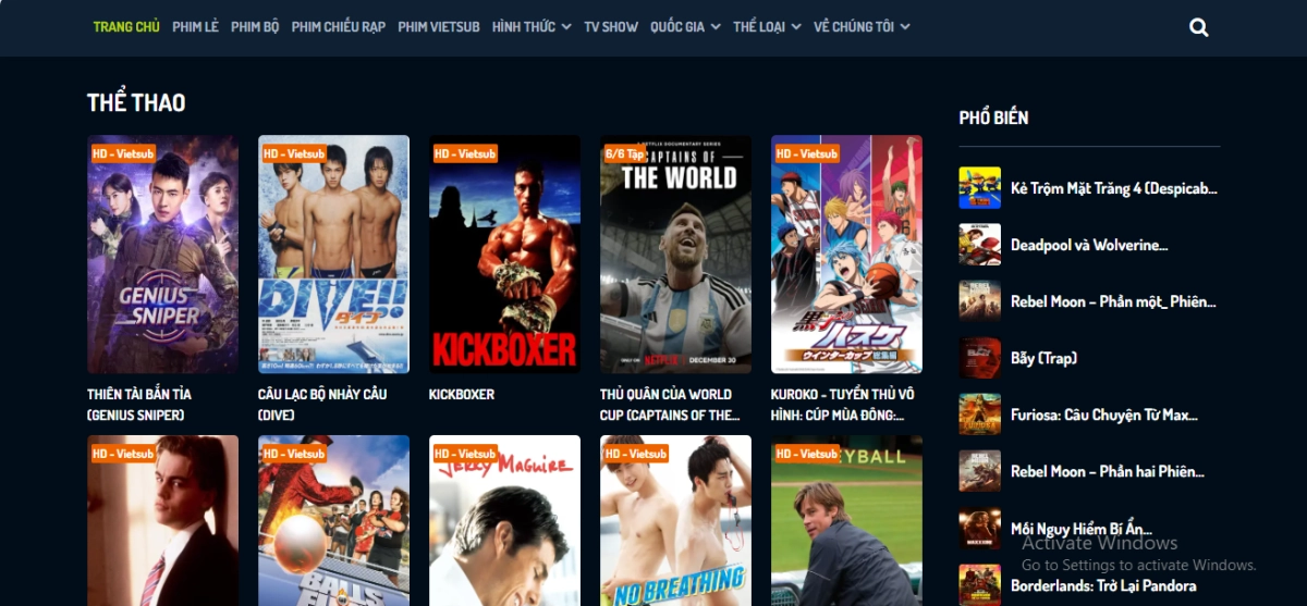 Những Bộ Phim Thể Thao Xuất Sắc Nhất