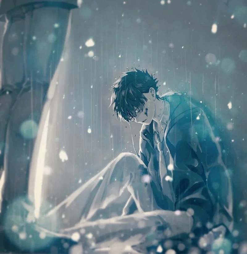 Khám phá hình anime nam buồn với sự cô đơn đầy ấn tượng