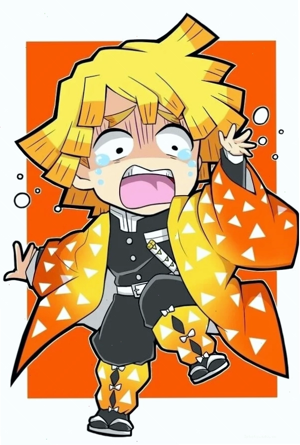Ảnh Kimetsu no Yaiba Zenitsu chibi