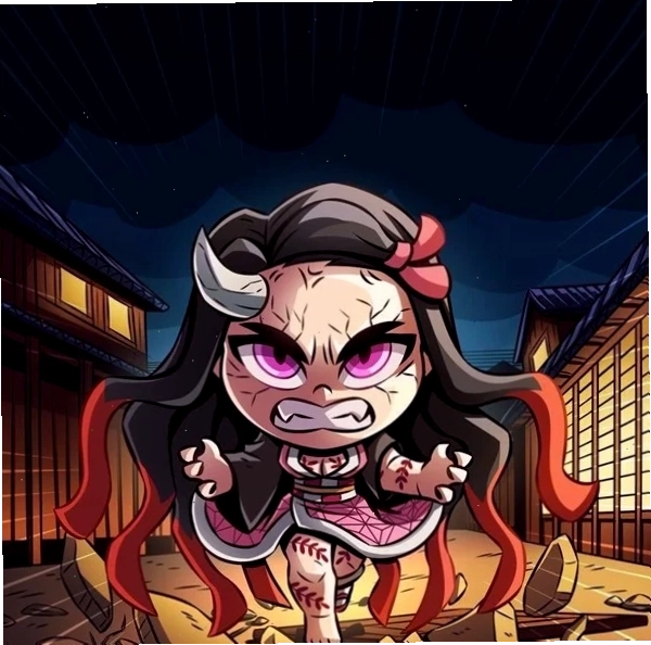 Ảnh Nezuko chibi 3D ấn tượng