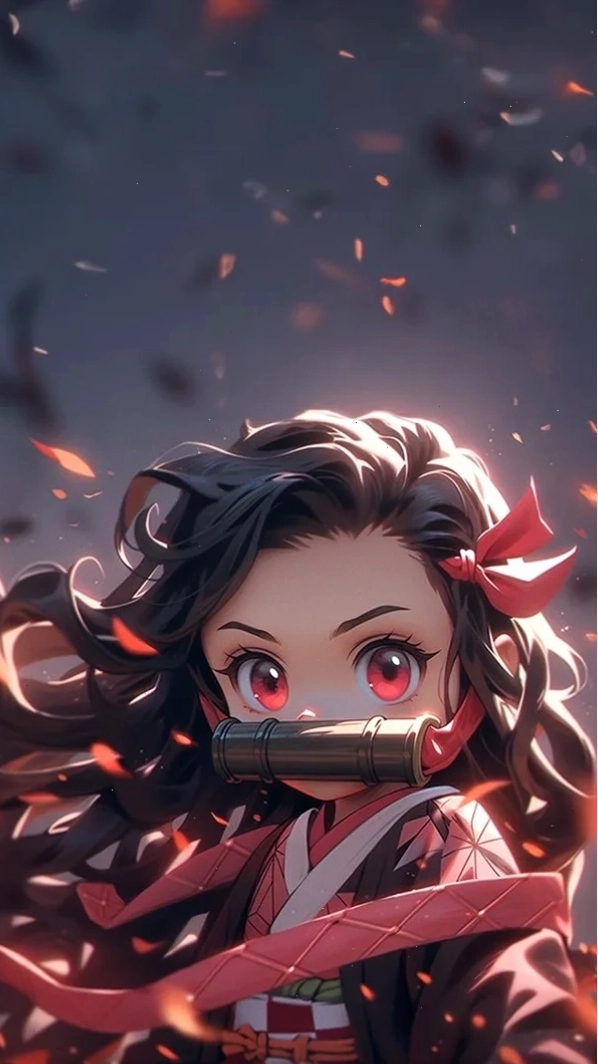 Ảnh Nezuko chibi 4K chất lượng cao