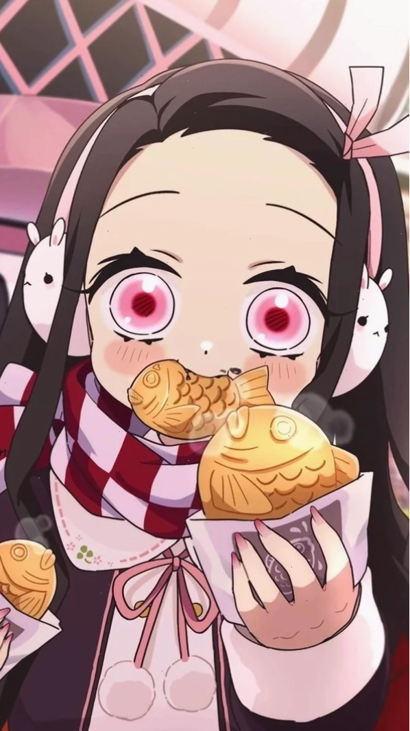 Ảnh Nezuko chibi với nhiều biểu cảm