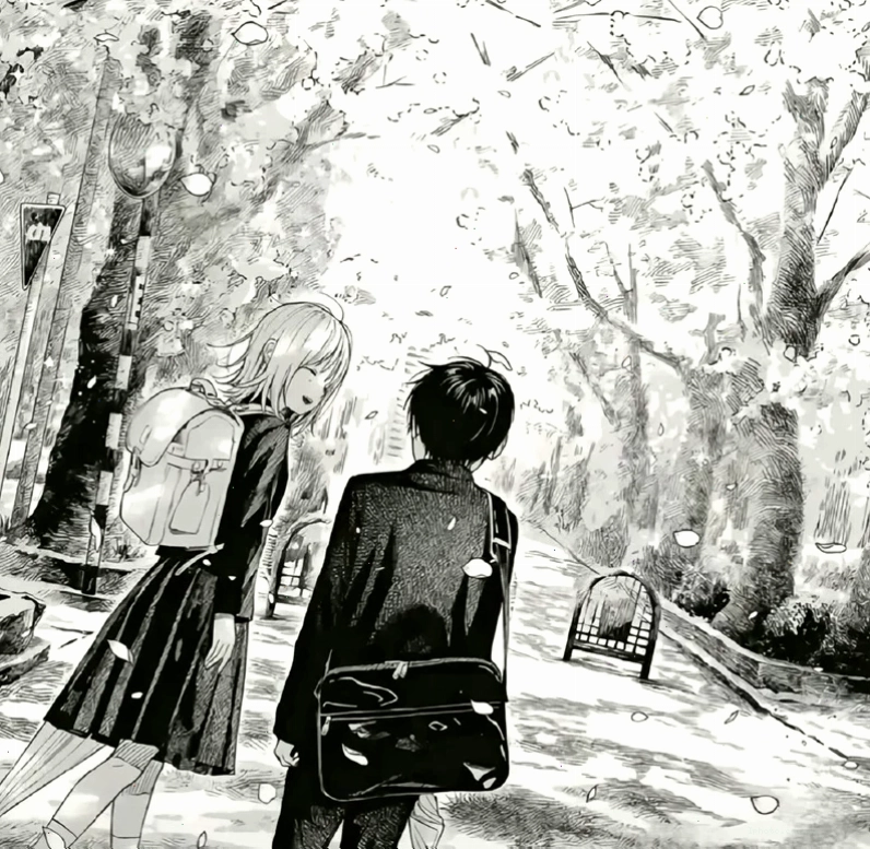 Anime trắng đen nam với tạo hình ngầu và mạnh mẽ