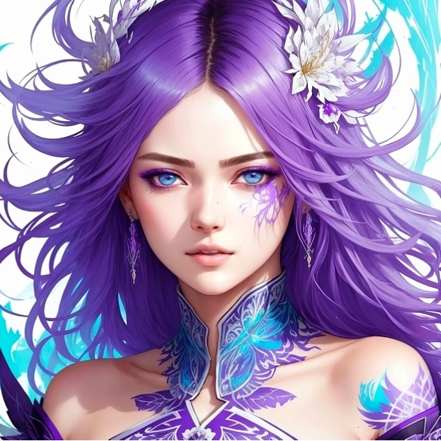 Avatar anime chibi nữ với trang phục bắt mắt