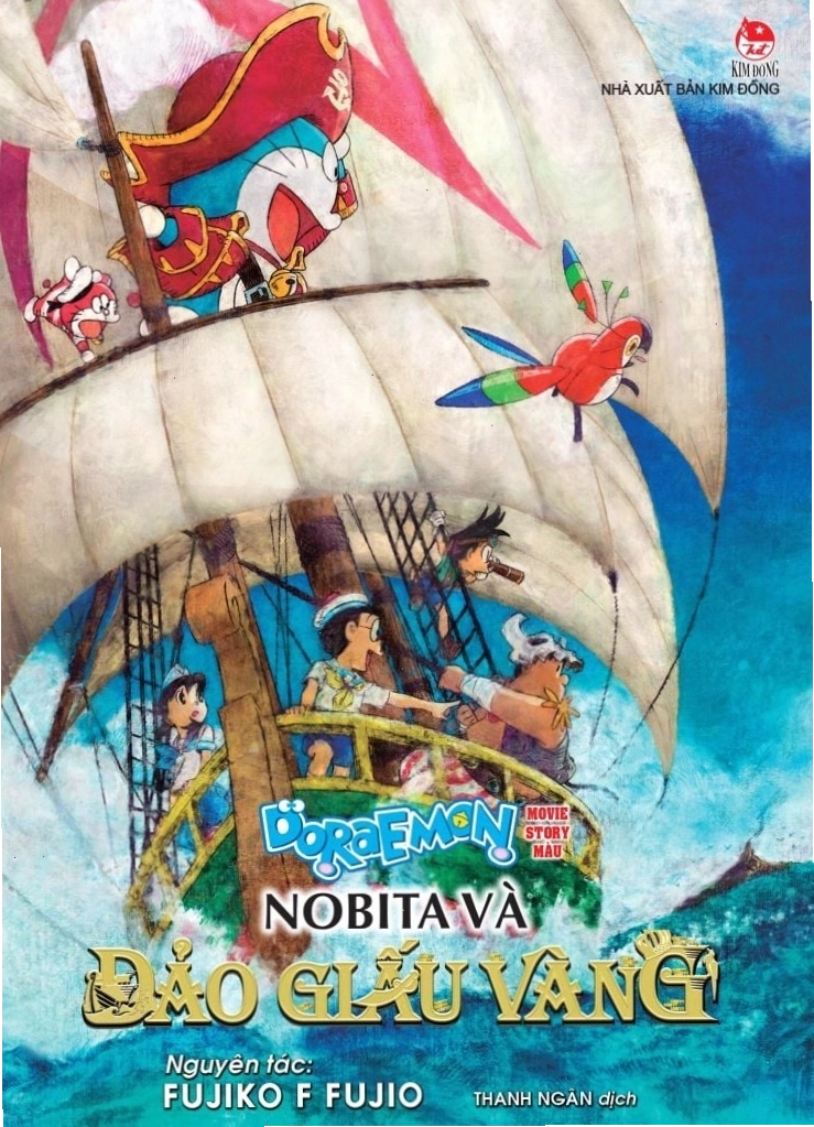 Bìa truyện Doraemon Movie Story Màu: Nobita Và Đảo Giấu Vàng