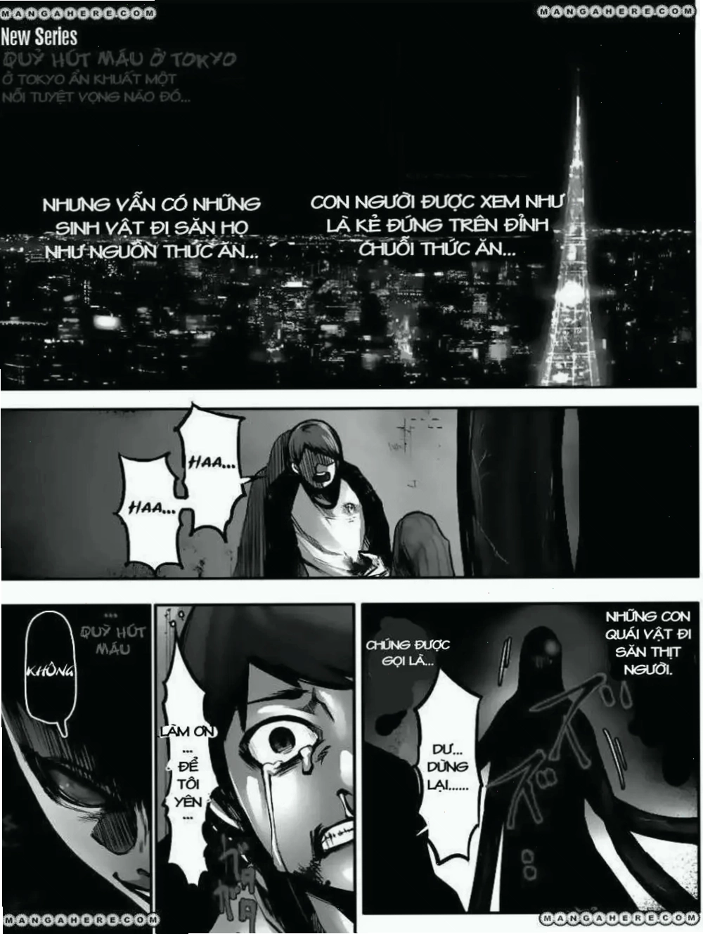 Bìa truyện tranh Ngạ Quỷ Tokyo với nhân vật chính Ken Kaneki