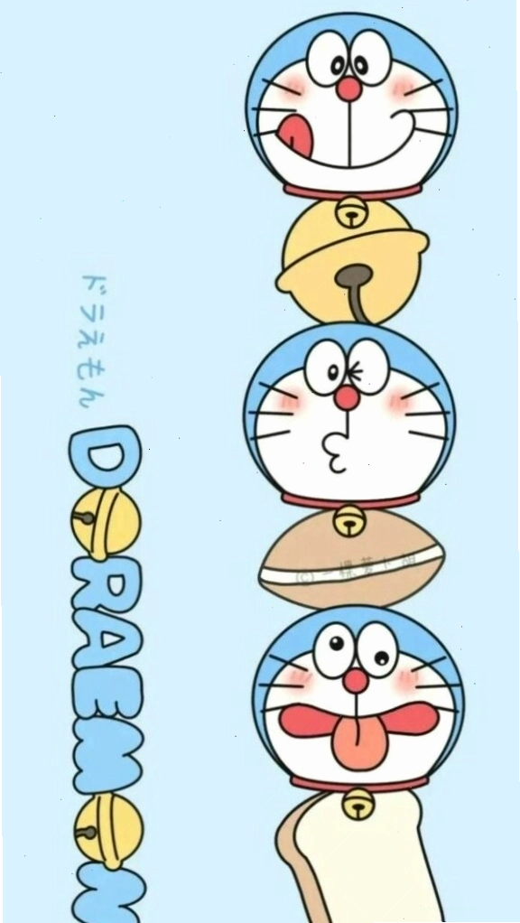 Biểu cảm Doraemon dễ thương xếp dọc