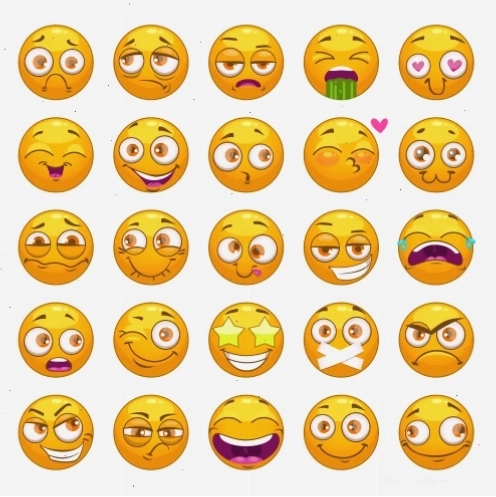 Bộ sưu tập các khuôn mặt emoji hoạt hình