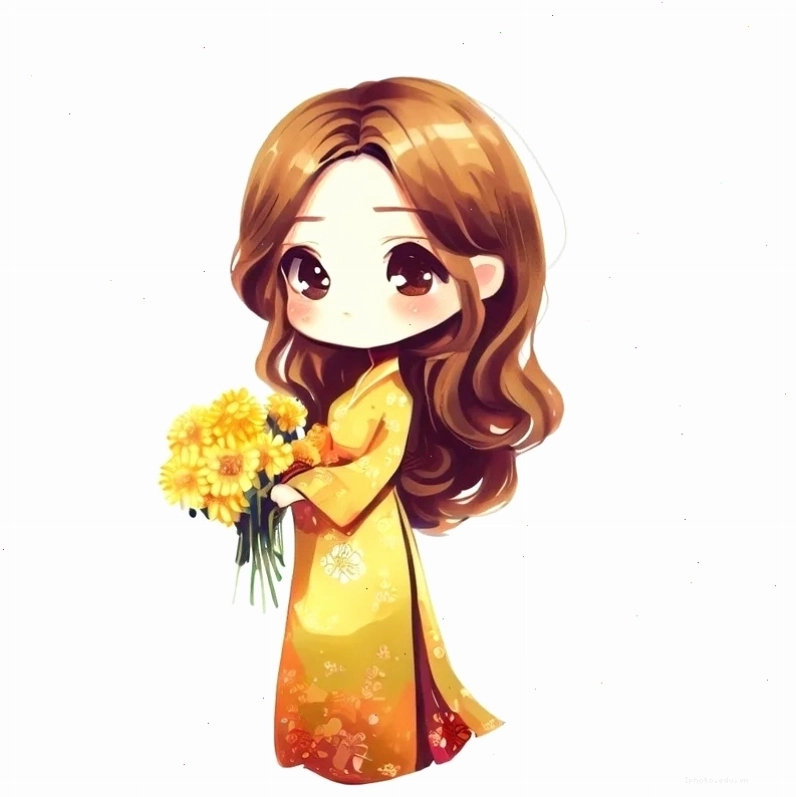Bộ sưu tập hình ảnh cô giáo mặc áo dài chibi siêu hot