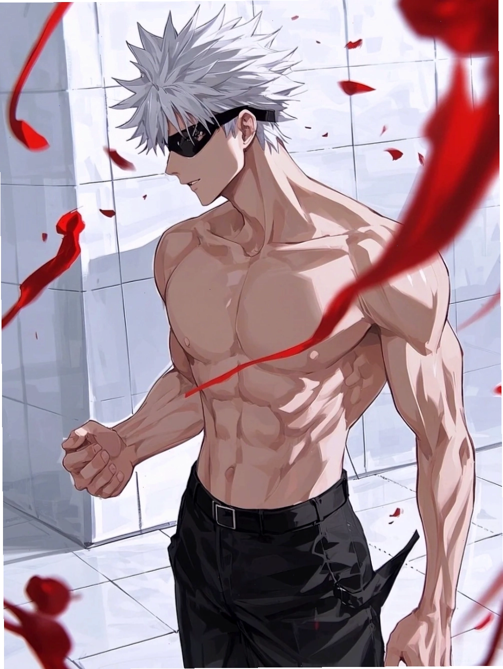 Bức ảnh tập hợp nhiều nhân vật trai đẹp 6 múi anime