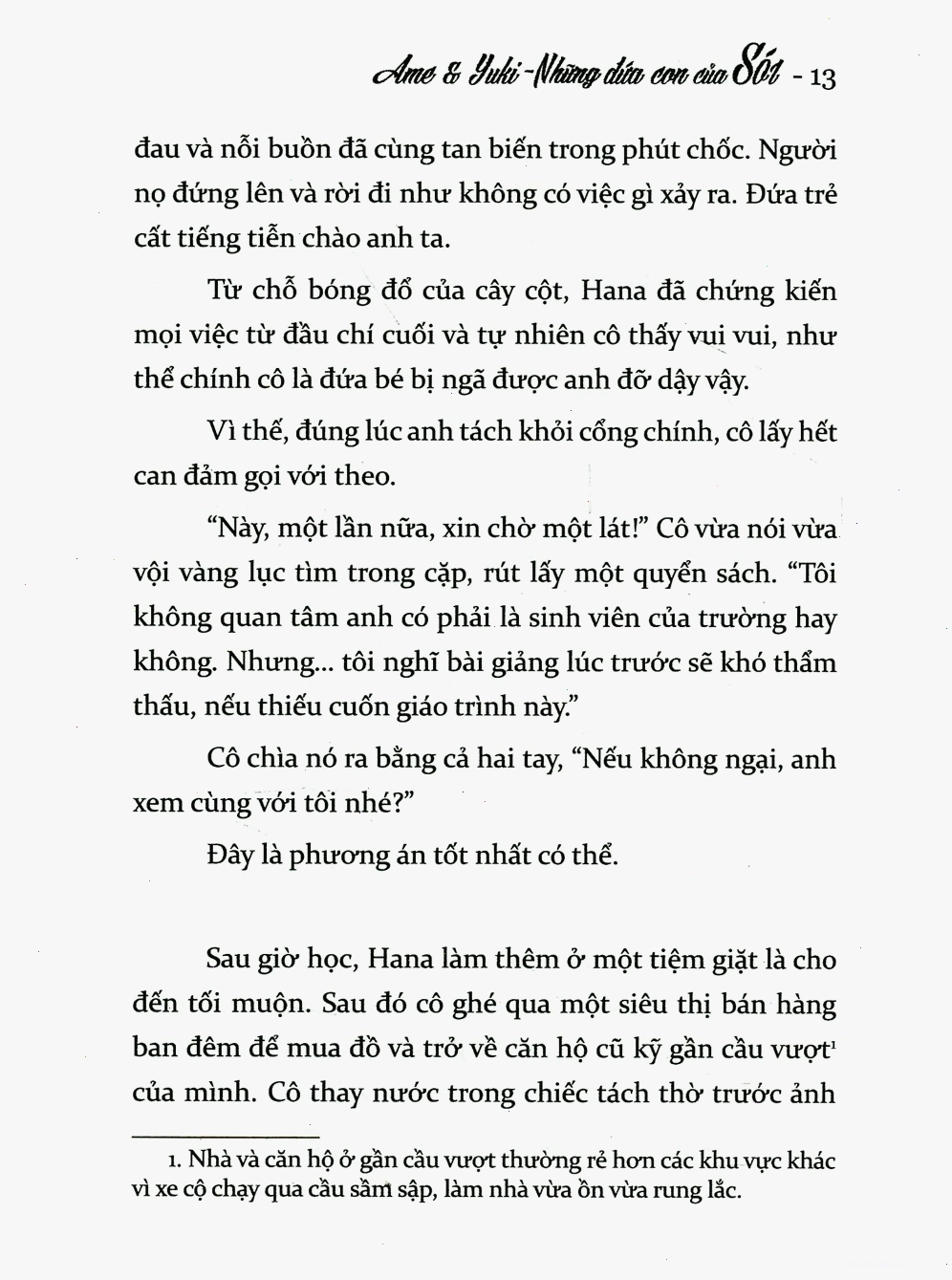 Cảm xúc trong truyện Ame và Yuki