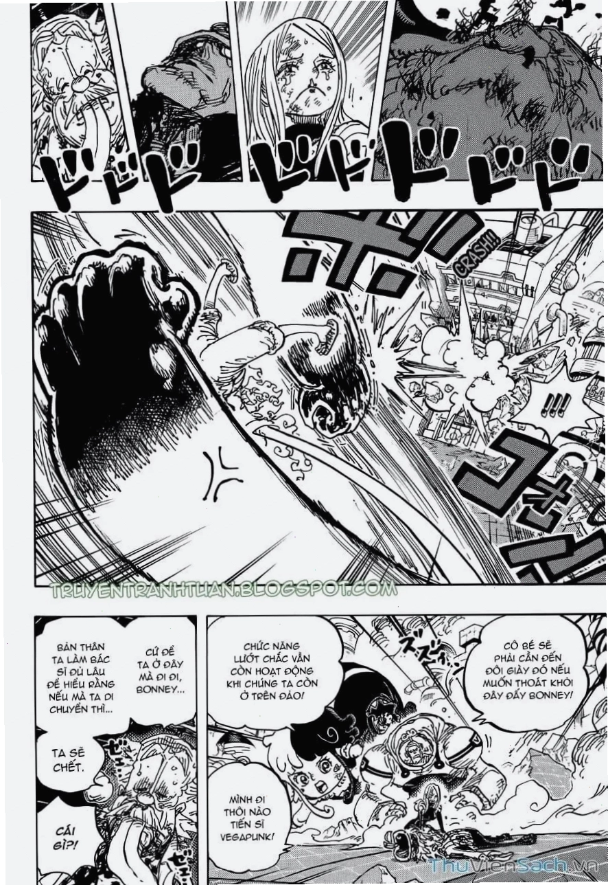 Cảnh tượng ấn tượng về sức mạnh trong One Piece chap 1111
