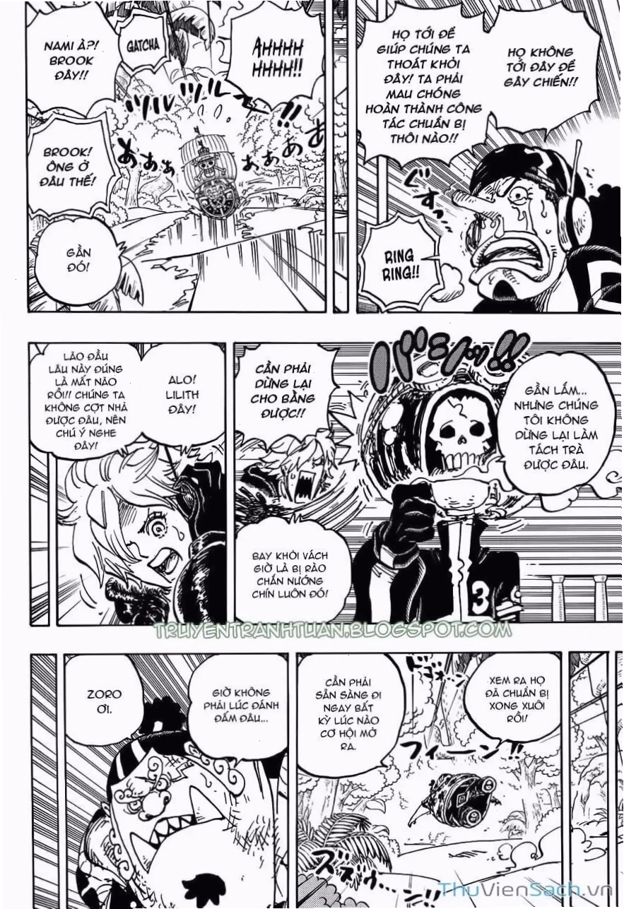 Cảnh tượng hỗn loạn trên Đảo Egghead trong One Piece chap 1111