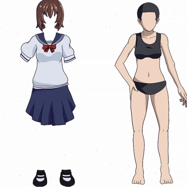 Cặp đôi học sinh anime với đồng phục