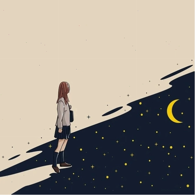 Cô gái anime xinh đẹp giữa thiên nhiên