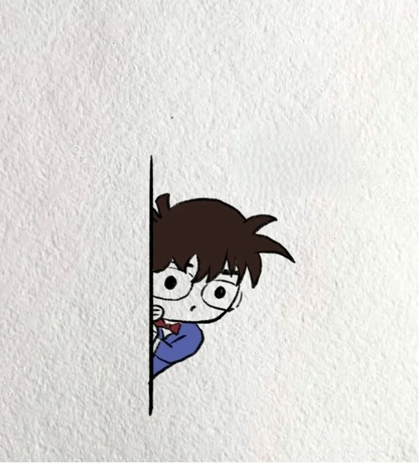 Conan Chibi với biểu cảm suy luận thông minh