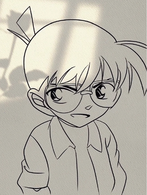 Conan Chibi với kính lúp, biểu tượng thám tử quen thuộc