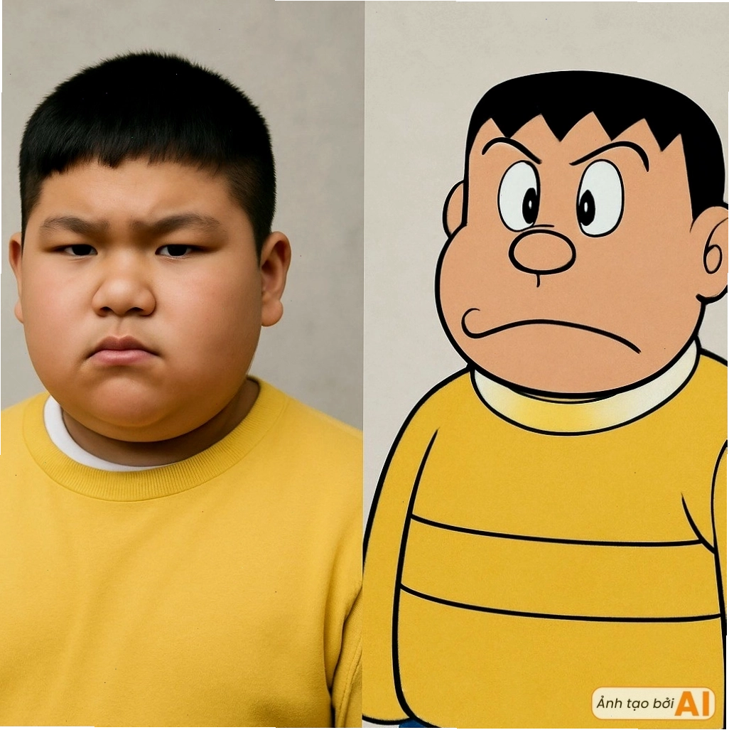Dàn nhân vật Doraemon hóa thân thành người thật, thể hiện sự đa dạng và sức hút