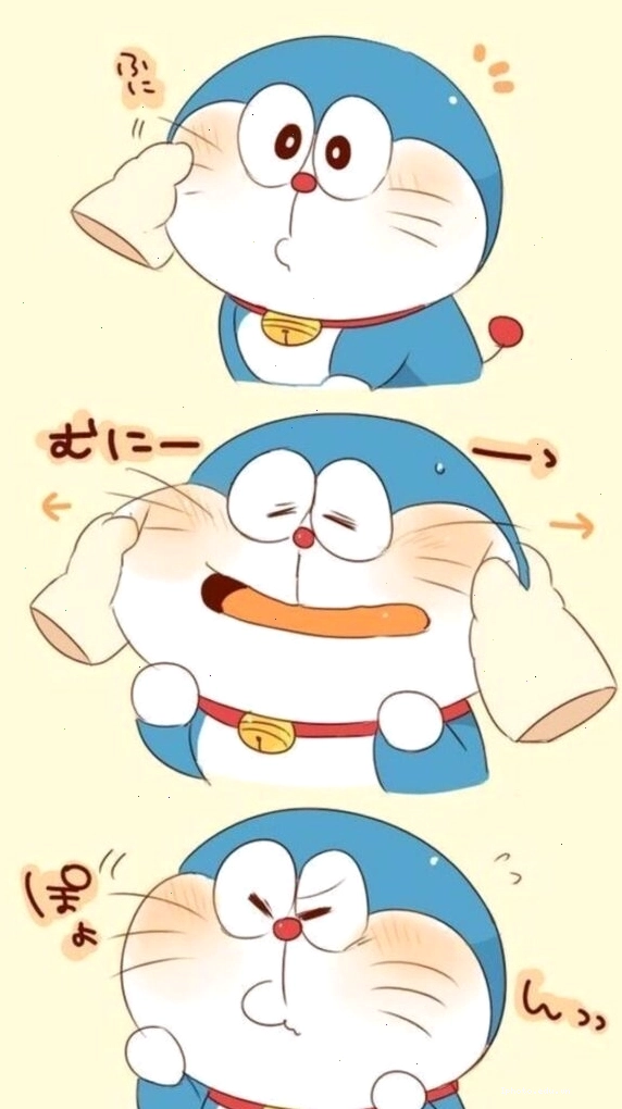 Doraemon đáng yêu với đôi má bánh bao tròn xoe