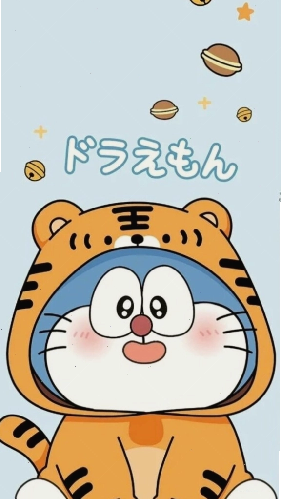 Doraemon hóa trang thành hổ con ngộ nghĩnh