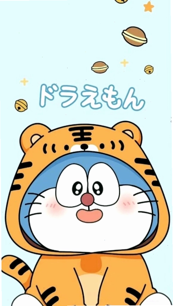 Doraemon hóa trang thành hổ con sẵn sàng cho cuộc phiêu lưu