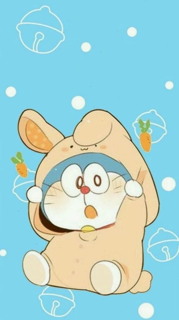 Doraemon hóa trang thành thỏ con đáng yêu