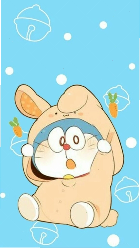 Doraemon hóa trang thỏ con, đôi mắt to tròn ngây thơ quá