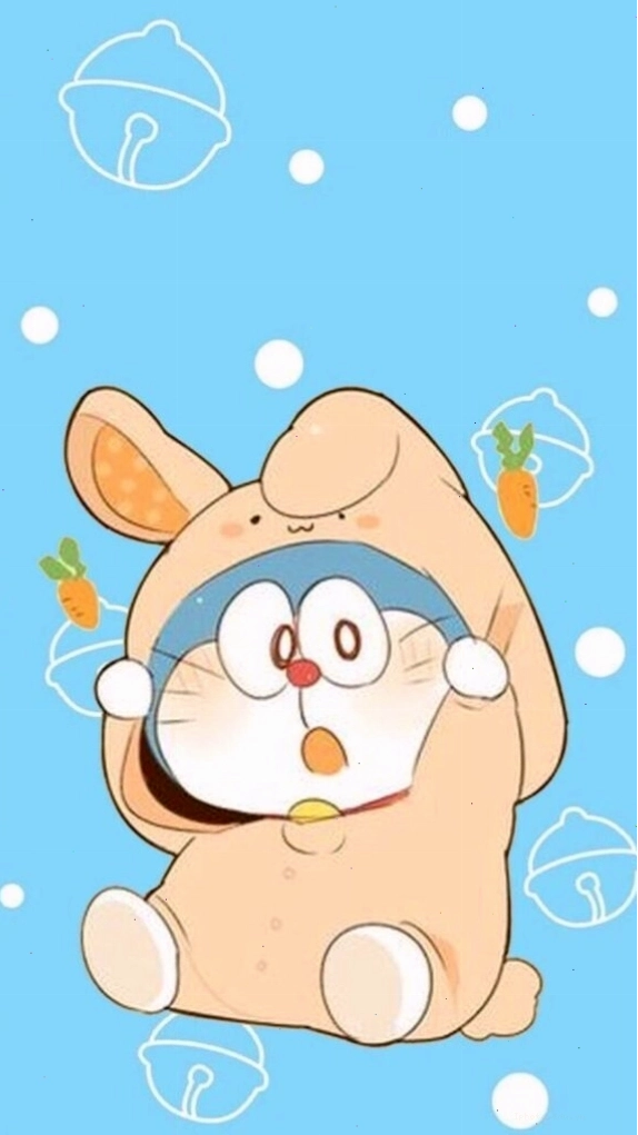 Doraemon hóa trang thỏ con ngây thơ
