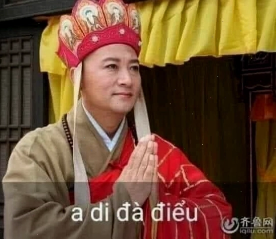 Đường Tăng meme với phụ đề hài hước