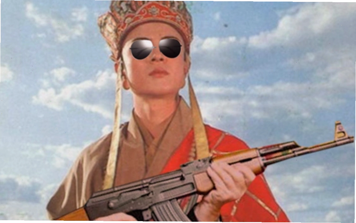 Đường Tăng meme với vẻ mặt suy tư