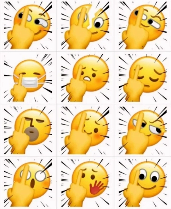 Emoji khinh bỉ meme làm biểu tượng cảm xúc