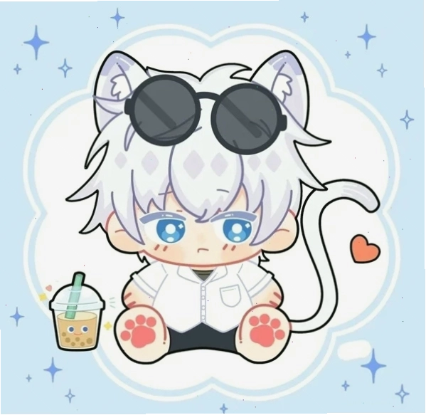 Gojo Satoru phiên bản chibi với nụ cười tươi tắn