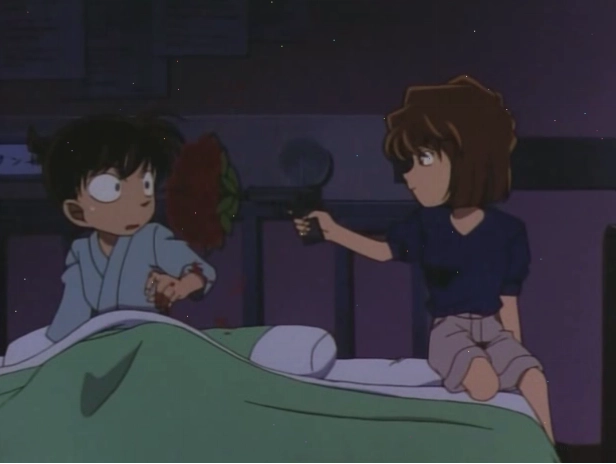 Haibara Ai thể hiện sự quan tâm đặc biệt đến Conan