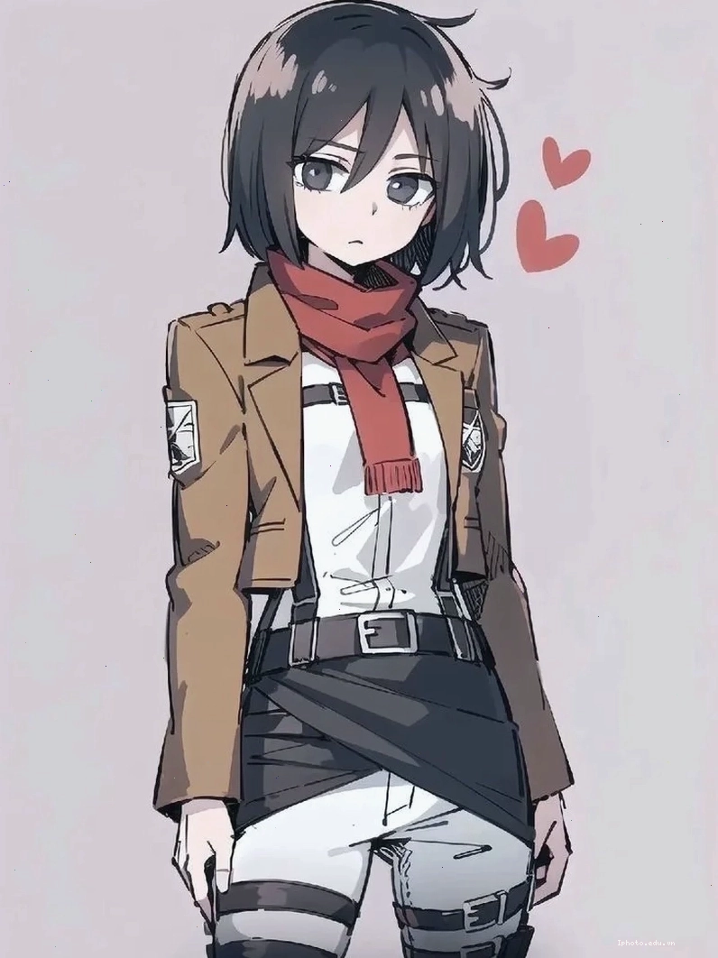 Hình ảnh anime chất lượng cao của Mikasa