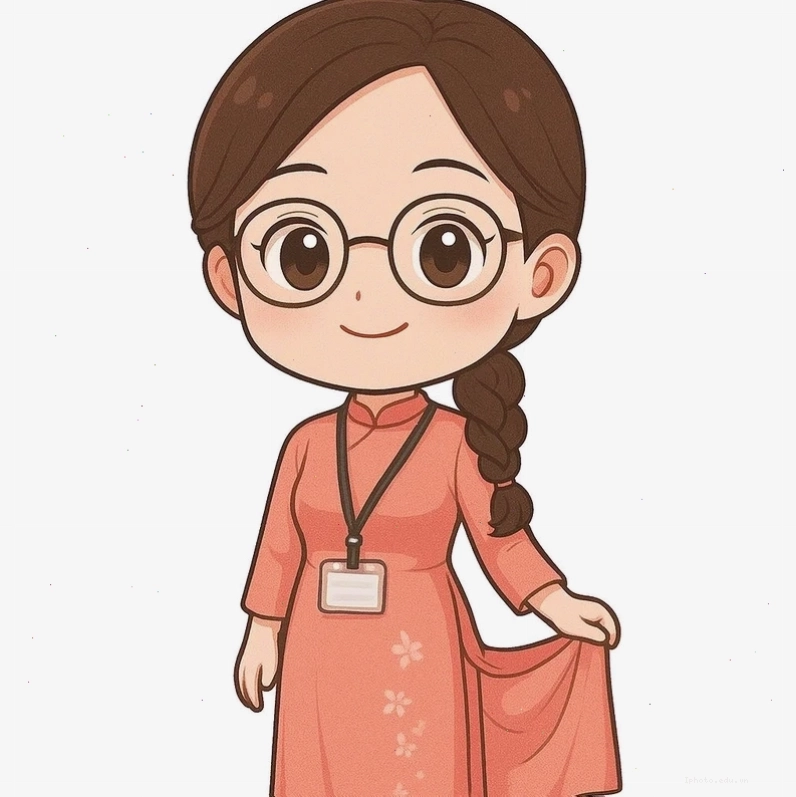 Hình ảnh cô giáo chibi đáng yêu cho trẻ em