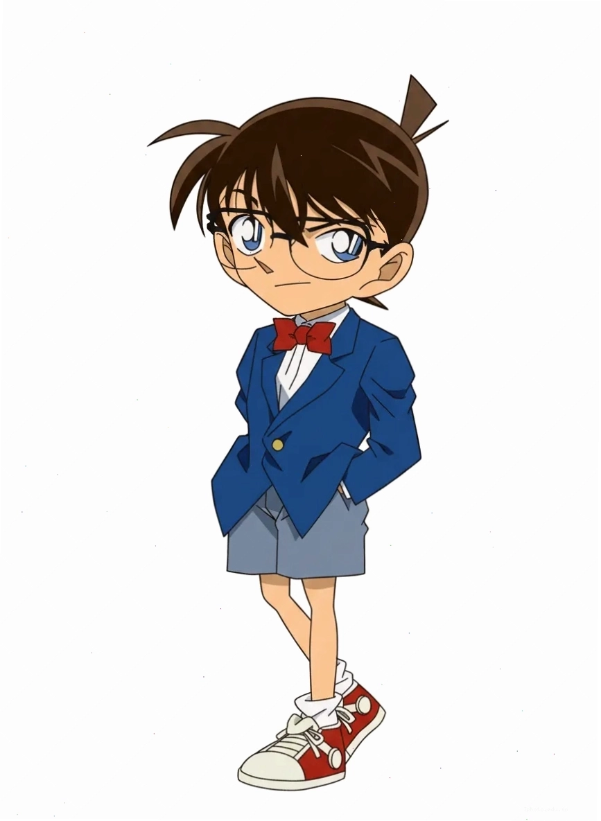 Hình ảnh Conan Edogawa với bộ dạng thám tử nhí