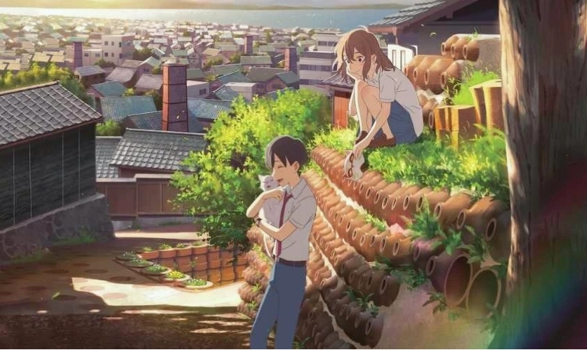 Hình ảnh mèo đen anime trong bối cảnh đời thường