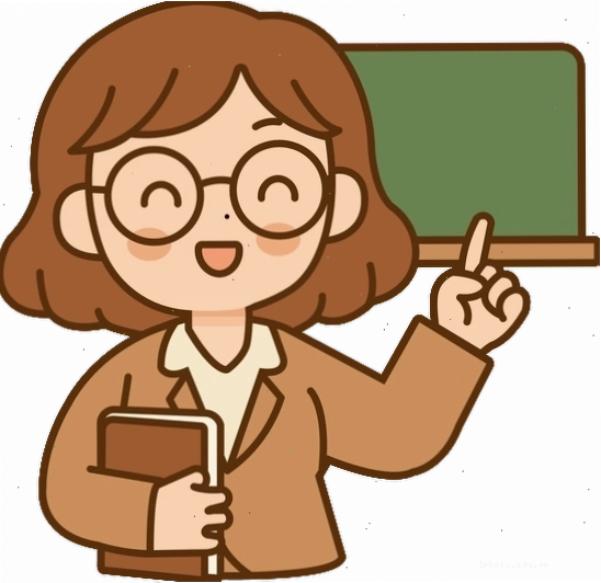 Hình ảnh minh họa cô giáo hoạt hình dễ thương