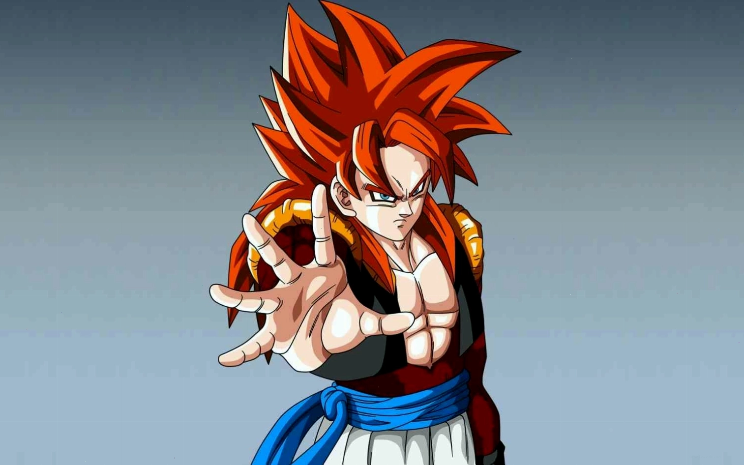 Hình Goku cấp 100 với biểu cảm quyết tâm