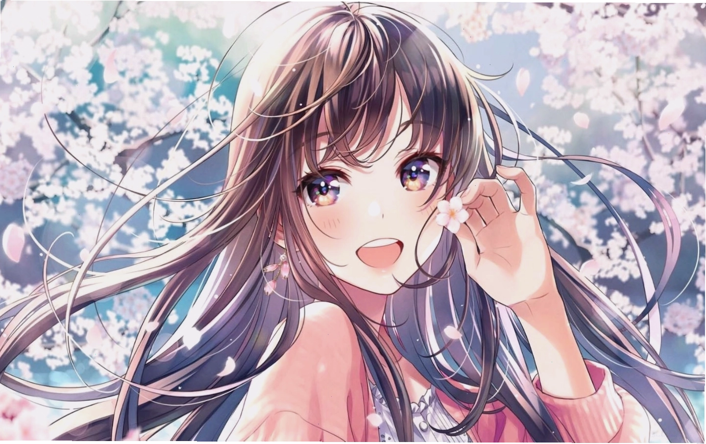 Hình nền anime cute đáng yêu với màu sắc tươi sáng