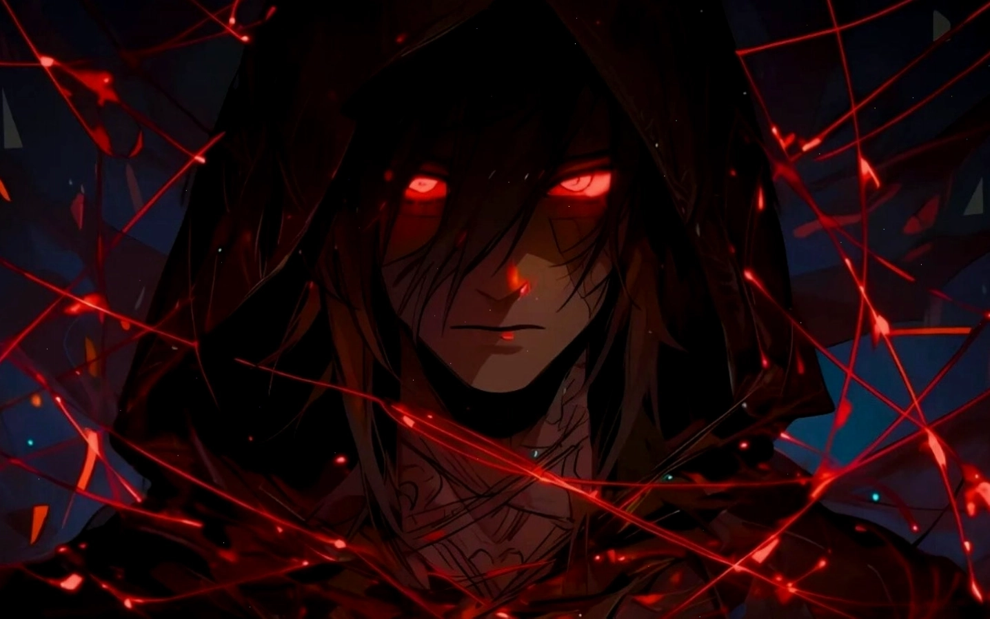 Hình nền anime ma mị, lạnh lùng với đôi mắt bí ẩn