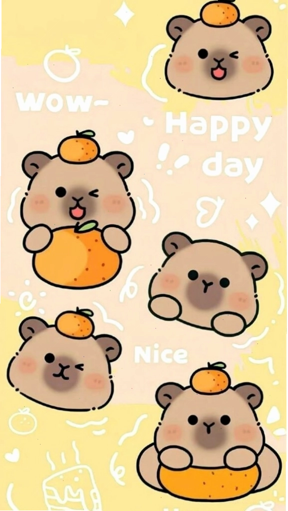 Hình nền chữ Trung Quốc cute với font thư pháp mềm mại và màu sắc tươi sáng