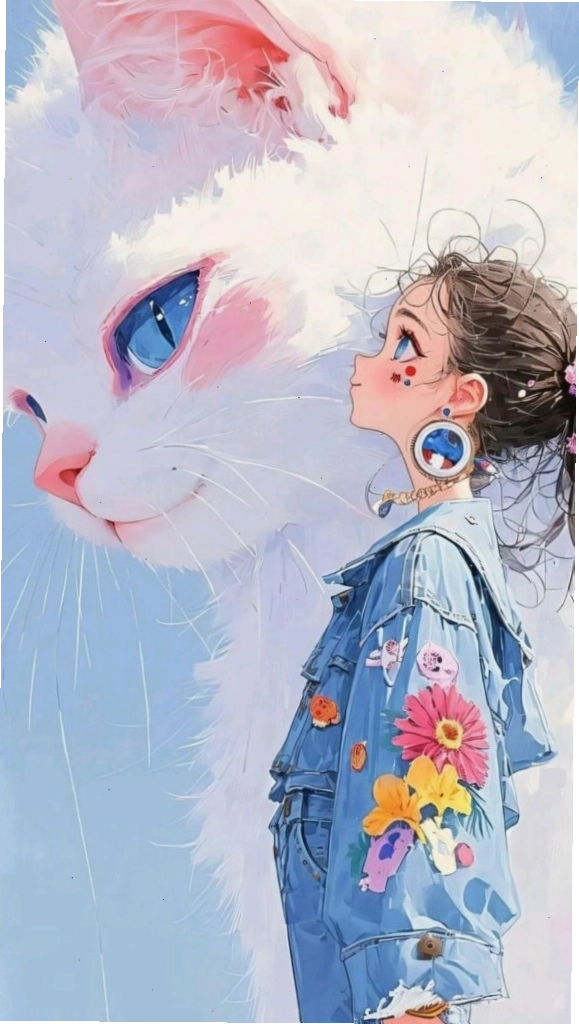 Hình nền cô gái dễ thương với tông màu ấm áp