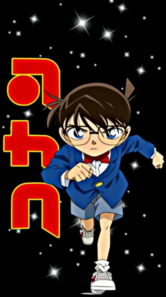 Hình nền Conan trong trang phục thám tử hành động mạnh mẽ