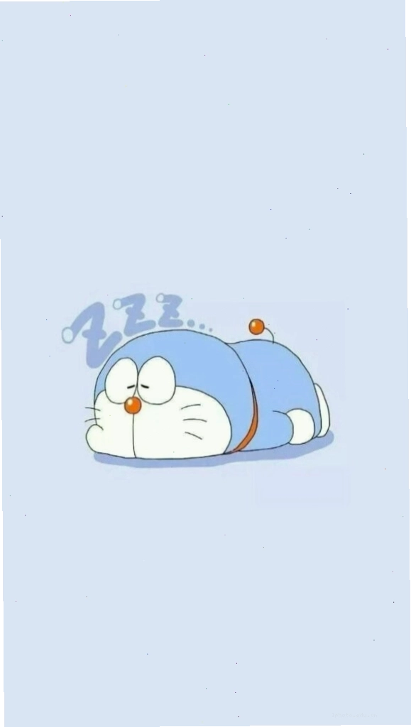 Hình nền Doraemon đang ngủ gật đáng yêu