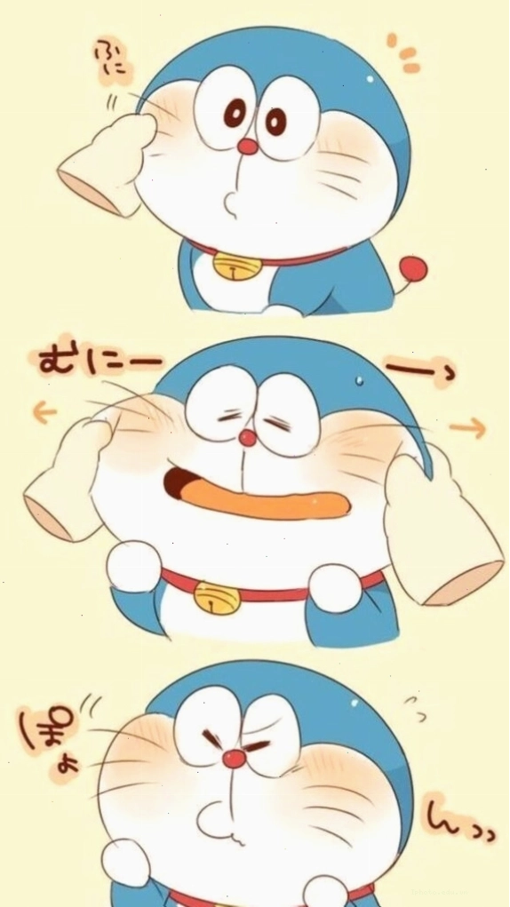 Hình nền Doraemon với đôi má bánh bao đáng yêu