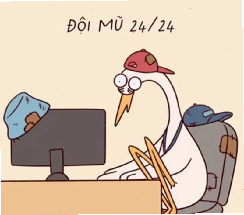 Hình nền máy tính meme tình huống công sở hài hước