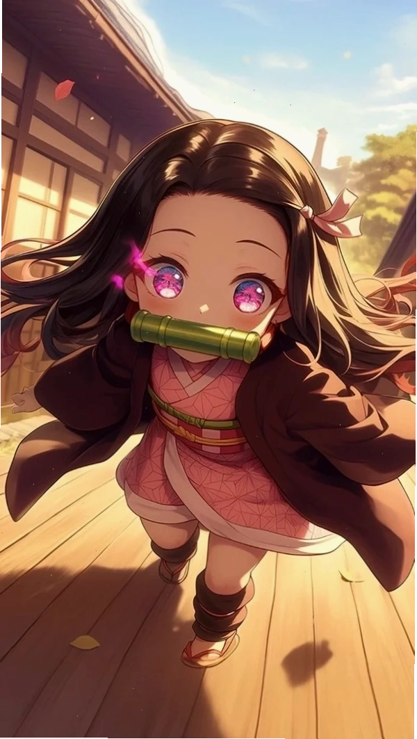 Hình nền Nezuko chibi đẹp, sắc nét