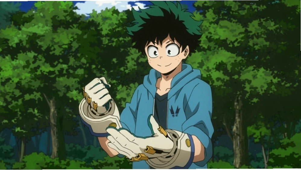 Izuku Midoriya sử dụng găng tay hỗ trợ