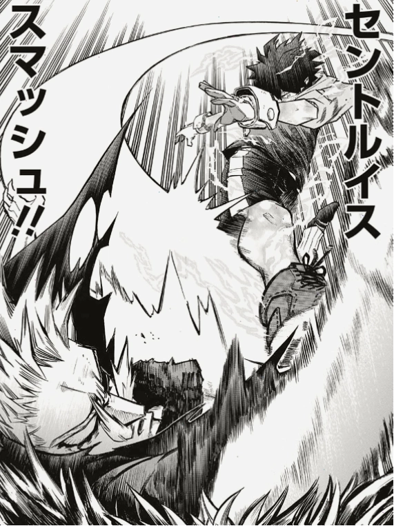 Izuku Midoriya sử dụng kỹ năng St. Louis Smash